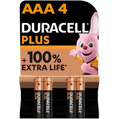 Duracell Pile alcaline AAA / LR3 Plus - Lot de 4 - 1