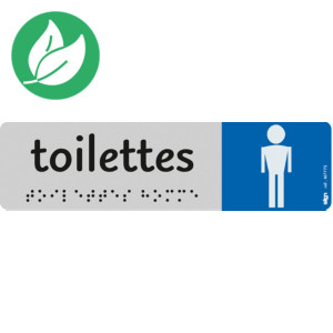 Durasign Plaque autocollante intérieur "TOILETTES HOMMES" Durasign Plaque autocollante intérieur "TOILETTES HOMMES"