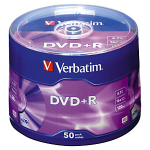 DVD+R en spindle de 50 VERBATIM