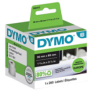 DYMO 1983172 LW étiquettes d'adresse 89 x 36 mm