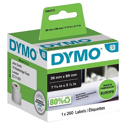 DYMO 1983172 LW étiquettes d'adresse 89 x 36 mm - 1