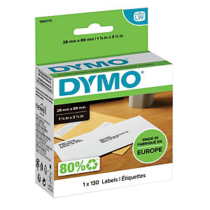 DYMO 1983173 LW étiquettes d'adresse 28 x 89 mm