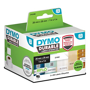 Dymo 2112286 Etiquetas LW Durable 25 x 25 mm 2 rollos Dymo 2112286 Etiquetas LW Durable 25 x 25 mm 2 rollos