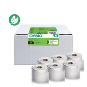 Dymo 2177565 Étiquettes LabelWriter 4XL / 5XL extra larges blanches autocollantes prédécoupées 102 x 210 mm pour colis DHL - Boîte de 6 rouleaux de 140 étiquettes Dymo 2177565 Étiquettes LabelWriter 4XL / 5XL extra larges blanches autocollantes prédécoupées 102 x 210 mm pour colis DHL - Boîte de 6 rouleaux de 140 étiquettes