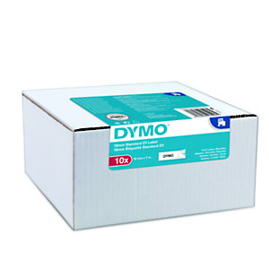 Dymo cinta D1 2093097 12 mm x 7 m negro sobre blanco Pack 10 unid