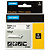 Dymo cinta Rhino 18443 9 mm x 5,5 m negro sobre blanco vinilo - 1