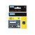 Dymo cinta Rhino 18491 19 mm x 5,5 m negro sobre amarillo nylon - 2