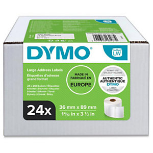 Dymo Etiquetas LabelWriter S0722390 36 x 89 mm Pack 24 rollos