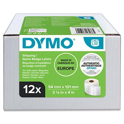 Dymo Etiquetas LabelWriter S0722420 54 x 101 mm Pack 12 rollos