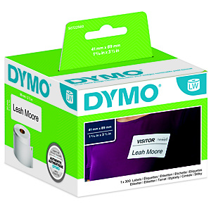 Dymo LabelWriter etiqueta Identificación 41x89 mm. S0722560 (11356) Dymo LabelWriter etiqueta Identificación 41x89 mm. S0722560 (11356)