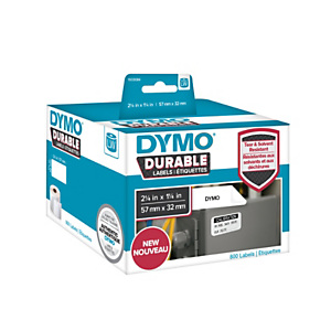 Dymo LW Durable 1933084 Etichette in rotolo, Multiuso, 57 x 32 mm, Bianco Dymo LW Durable 1933084 Etichette in rotolo, Multiuso, 57 x 32 mm, Bianco