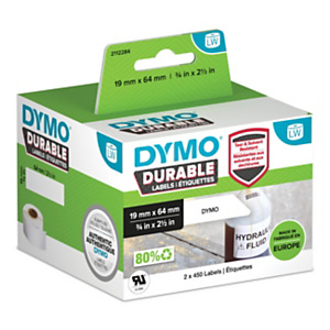 Dymo LW Durable 1933085 Etichette in rotolo, Codice a barre, 19 x 64 mm, Bianco