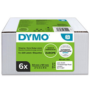 Dymo LW Etichette multiuso originali per spedizioni, 54 x 101 mm, Easy Peel, Autoadesive, Per etichettatrici LabelWriter Dymo LW Etichette multiuso originali per spedizioni, 54 x 101 mm, Easy Peel, Autoadesive, Per etichettatrici LabelWriter