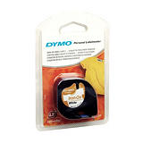 Dymo s0718850 Cinta LetraTAG negro sobre blanco planchado sobre tela 12 mm x 2 m Dymo s0718850 Cinta LetraTAG negro sobre blanco planchado sobre tela 12 mm x 2 m