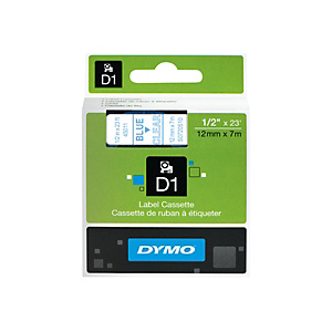 Dymo S0720510 D1 azul sobre transparente 12 mm x 7 m Dymo S0720510 D1 azul sobre transparente 12 mm x 7 m