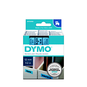 Dymo S0720560 D1 negro sobre azul 12 mm x 7 m Dymo S0720560 D1 negro sobre azul 12 mm x 7 m