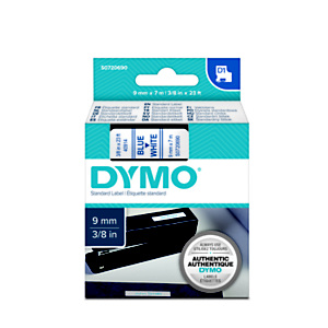 Dymo S0720690 D1 Estándar azul sobre blanco 9 mm x 7 m Dymo S0720690 D1 Estándar azul sobre blanco 9 mm x 7 m