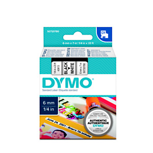 Dymo S0720780 D1 negro sobre blanco 6 mm x 7 m Dymo S0720780 D1 negro sobre blanco 6 mm x 7 m