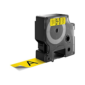 Dymo S0720980 D1 Estándar negro sobre amarillo 24 mm x 7 m Dymo S0720980 D1 Estándar negro sobre amarillo 24 mm x 7 m