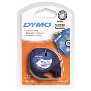 Dymo s0721610 Cinta LetraTAG negro sobre blanco 12 mm x 4 m Dymo s0721610 Cinta LetraTAG negro sobre blanco 12 mm x 4 m