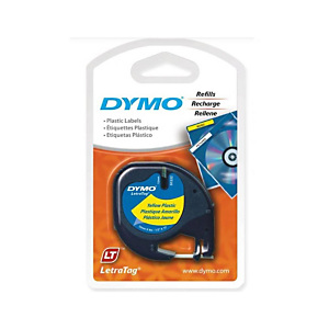 Dymo s0721620 Cinta LetraTAG negro sobre amarillo 12 mm x 4 m Dymo s0721620 Cinta LetraTAG negro sobre amarillo 12 mm x 4 m