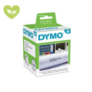 DYMO S0722400 Etichette LabelWriter per indirizzi, Adesivo permanente, 36 x 89 mm, Bianco (2 rotoli da 260 etichette) DYMO S0722400 Etichette LabelWriter per indirizzi, Adesivo permanente, 36 x 89 mm, Bianco (2 rotoli da 260 etichette)