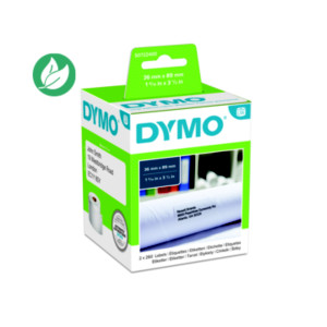 Dymo  S0722400 Etiquettes d'adresse larges pour LabelWriter - 89 x 36 mm - boîte de 2 rouleaux de 260 étiquettes