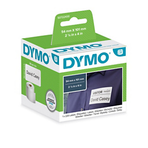 Dymo S0722430 LW Etichette per spedizione/badge Nero su bianco 101 x 54 mm Dymo S0722430 LW Etichette per spedizione/badge Nero su bianco 101 x 54 mm