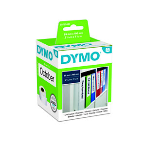 Dymo S0722480 LW LAF étiquettes grand format noir sur fond blanc 59 x 190 mm