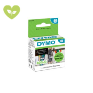 DYMO S0722530 Etichette LabelWriter per prezzi, Adesivo riposizionabile, 13 x 25 mm, Bianco (rotolo 1.000 etichette) DYMO S0722530 Etichette LabelWriter per prezzi, Adesivo riposizionabile, 13 x 25 mm, Bianco (rotolo 1.000 etichette)