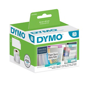 DYMO S0722540 Etichette LabelWriter per prezzi, Adesivo riposizionabile, 57 x 32 mm, Bianco (rotolo 1.000 etichette)