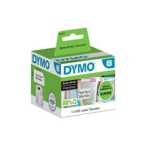 Dymo Étiquettes LW multi-usages S0722540, noir sur fond blanc, 57 x 32 mm