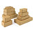 Easifold brown, fast assembly postal boxes, 100x80x60mm - 5