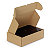 Easifold brown, fast assembly postal boxes, 165x135x80mm - 1