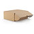 Easifold brown with a white lining, 250x150x100mm, pack of 25 - 3
