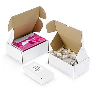Easifold white, fast assembly postal boxes