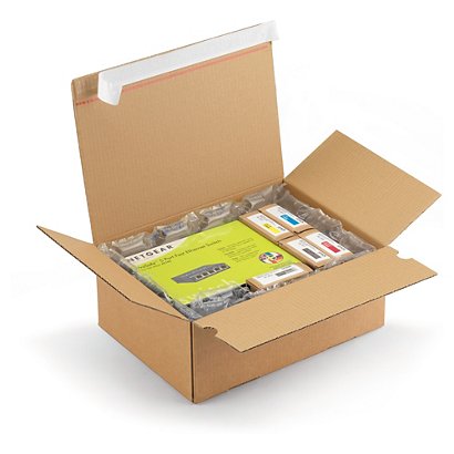 Easybox papkasse m. automatbund og selvklæbende lukning | 39x29x18 cm - 1