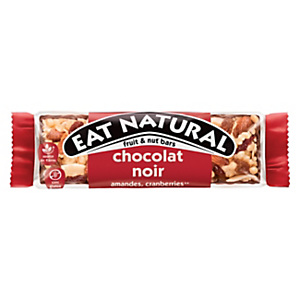 Eat Natural Barre fruits amandes cranberries & chocolat noir - Lot de 12 barres de 40 g Eat Natural Barre fruits amandes cranberries & chocolat noir - Lot de 12 barres de 40 g