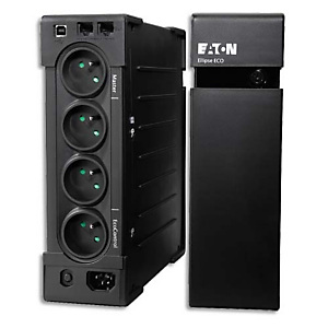 EATON Onduleur professionnel Ellipse ECO 650 FR, écoenergétique avec parafoudre intégré EATON Onduleur professionnel Ellipse ECO 650 FR, écoenergétique avec parafoudre intégré