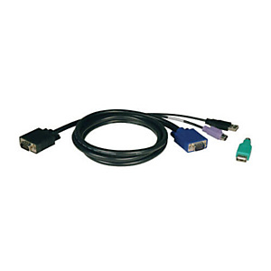 EATON Tripp Lite P780-006, 1,83 m, USB, PS/2, USB, PS/2, VGA, Noir, VGA