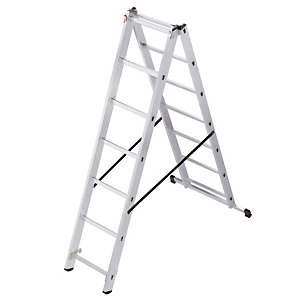 Echelle transformable 2 plans HAILO 2 x 7 échelons Echelle transformable 2 plans HAILO 2 x 7 échelons