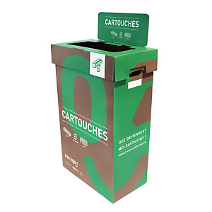 ECOBOX boîte de collecte pour le tri et recyclage des cartouches, par 3 ECOBOX boîte de collecte pour le tri et recyclage des cartouches, par 3