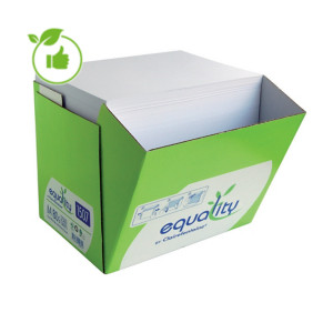 Ecologisch wit papier Clairefontaine Equality A4 80g, doos van 2500 vellen