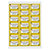 Economy pack of inkjet labels, 64x34mm, pack of 2400 - 1