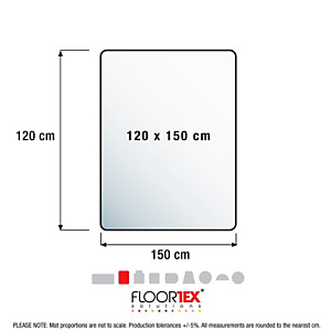 ECOTEX EvolutionMat Alfombrilla protectora para sillas, rectangular, 1200 mm x 1500 mm, polímero reforzado, 50 % de material reciclado, alfombras, transparente ECOTEX EvolutionMat Alfombrilla protectora para sillas, rectangular, 1200 mm x 1500 mm, polímero reforzado, 50 % de material reciclado, alfombras, transparente