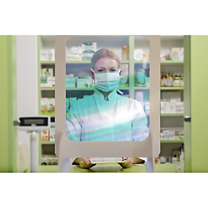 Ecran de protection carton mousse et plastique PET