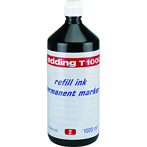 edding T-1000 Tinta recambio para rotuladores permanentes 1000 ml rojo
