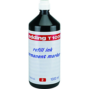 edding T-1000 Tinta recambio para rotuladores permanentes 1000 ml rojo edding T-1000 Tinta recambio para rotuladores permanentes 1000 ml rojo