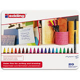 edding 1200, Rotulador de punta de fibra, punta fina, cuerpo negro, tinta de colores surtidos edding 1200, Rotulador de punta de fibra, punta fina, cuerpo negro, tinta de colores surtidos