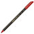 edding 1200, Rotulador de punta de fibra, punta fina, cuerpo negro, tinta roja - 1